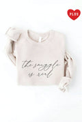 The Snuggle Is Real Plus Graphic Sweatshirt