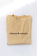S'mores and Sunsets Mineral Washed Graphic Top