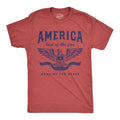 America Land of the Free Home of the Brave Men's T Shirt