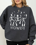 Dancing Skeletons, Howdy, Spooky,  Halloween Sweatshirt