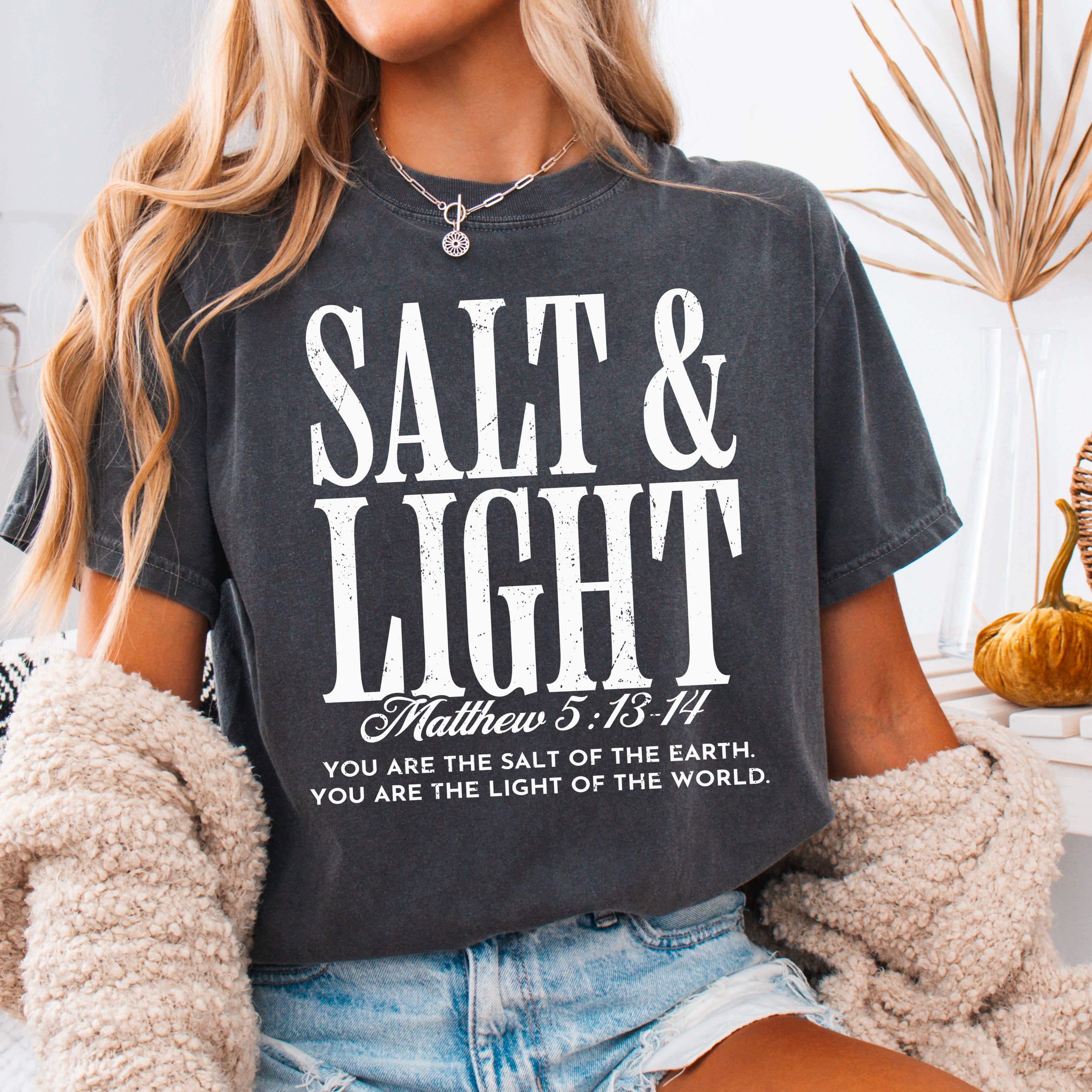 Salt & Light  Christian T-Shirt | Comfort Colors
