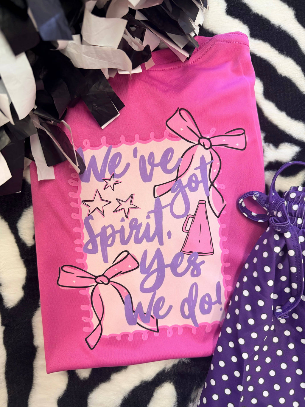 We’Ve Got Spirit Yes We Do Front and Back Dri Fit Tee
