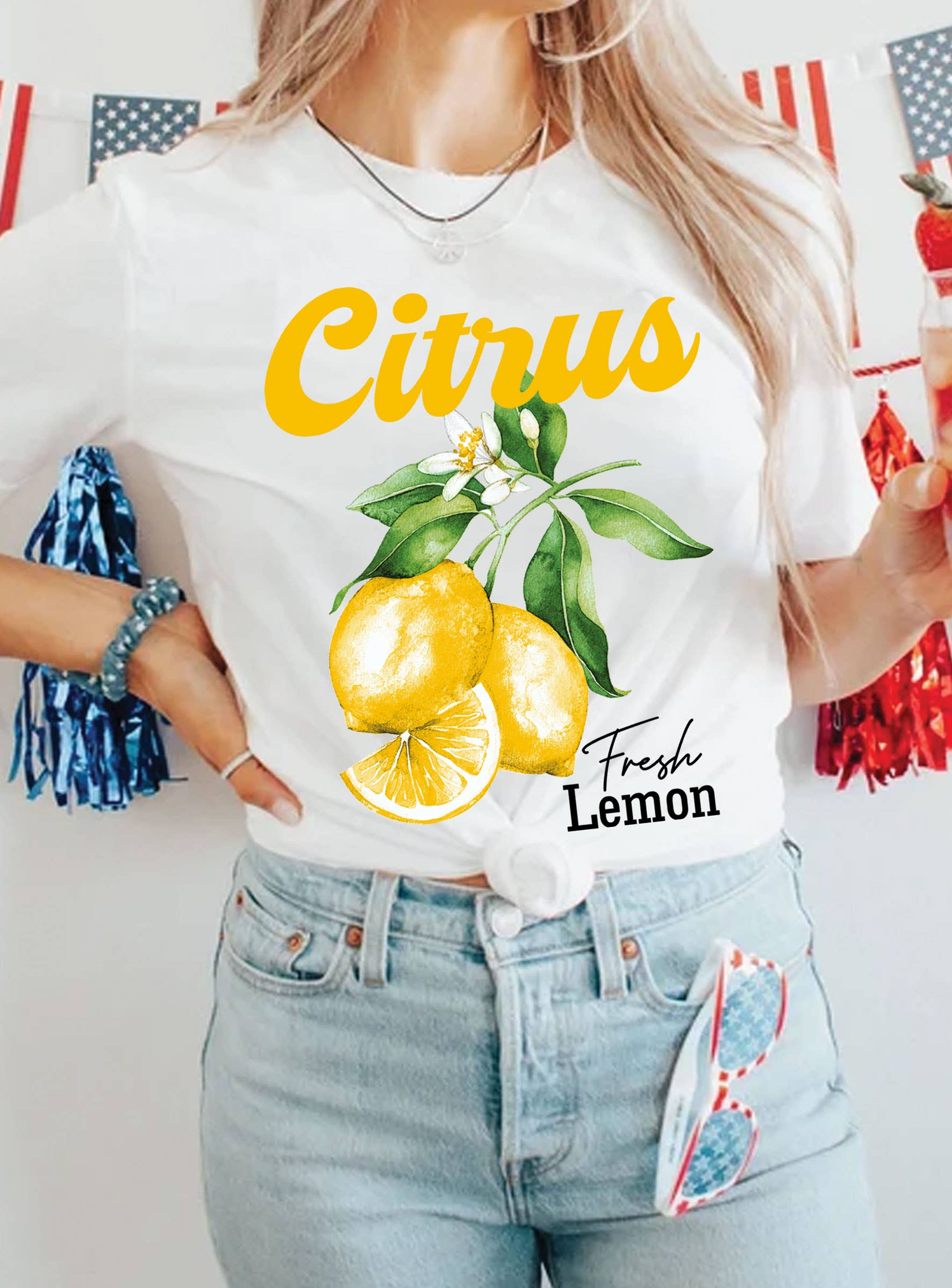 Citrus Fresh Lemon Graphic Tshirts