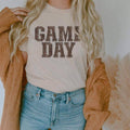 Gameday Leopard Print - Cream Tee