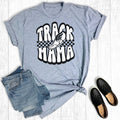 Retro Checkered Track Mama Graphic Tee