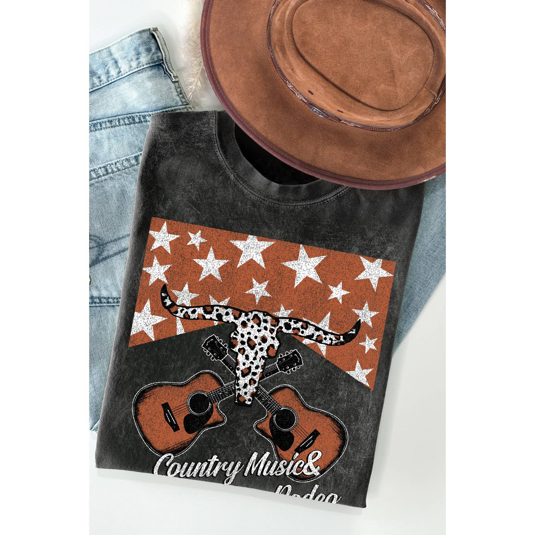 Country Music- Mineral Wash T Shirt