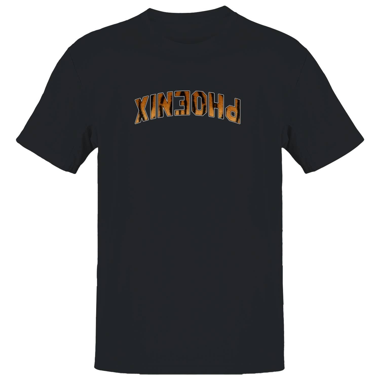 Phoenix Animal Print Bold Lettering Men's T-Shirt