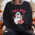 Hey Boo Vintage Halloween Sweatshirt
