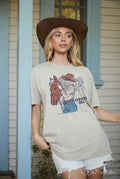 Cowgirl Era Oversized Graphic Top