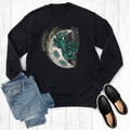 Western Turquoise Cactus Desert Moon Sweatshirt