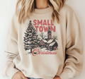 Small Town Christmas Crewneck Pullover, Shop Local