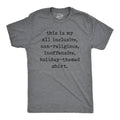 All Inclusive Non-Religious Holiday-Themed Men's T Shirt
