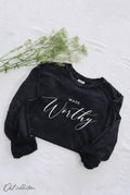 Made Worthy Mineral Washed Long Sleeve Graphic