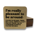 I'm Really Pleasant To Be Around Magnet/Drink Coaster