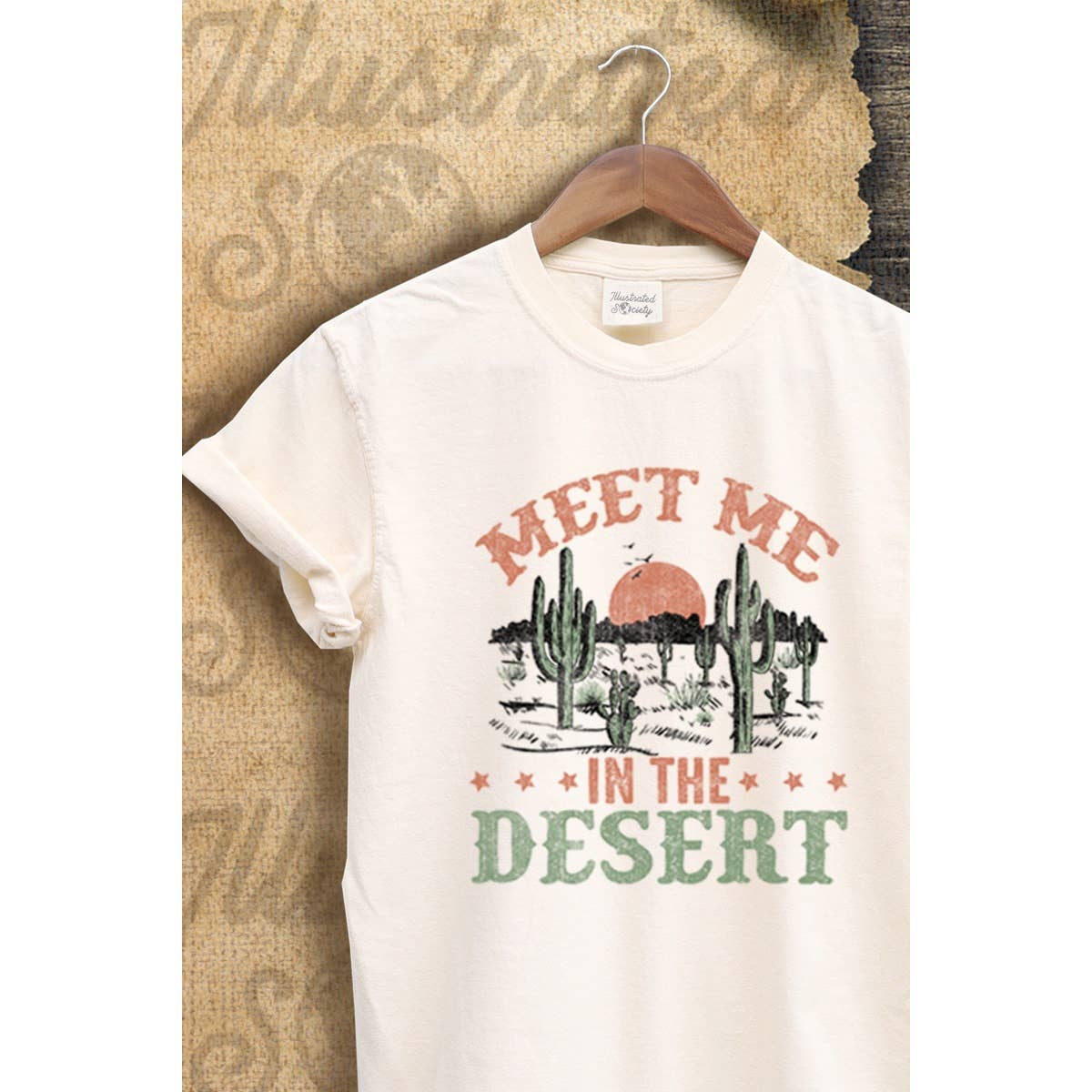 Meet Me in the Desert Vintage Graphic  Tee