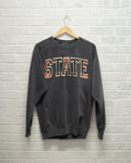 Osu Cowboys Tartan Pepper Comfort Colors Sweatshirt
