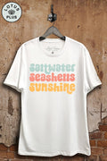 Saltwater Seashells Sunshine Graphic Top
