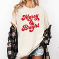 Merry and Bright, Classic Christmas Winter Santa Xmas Tshirt