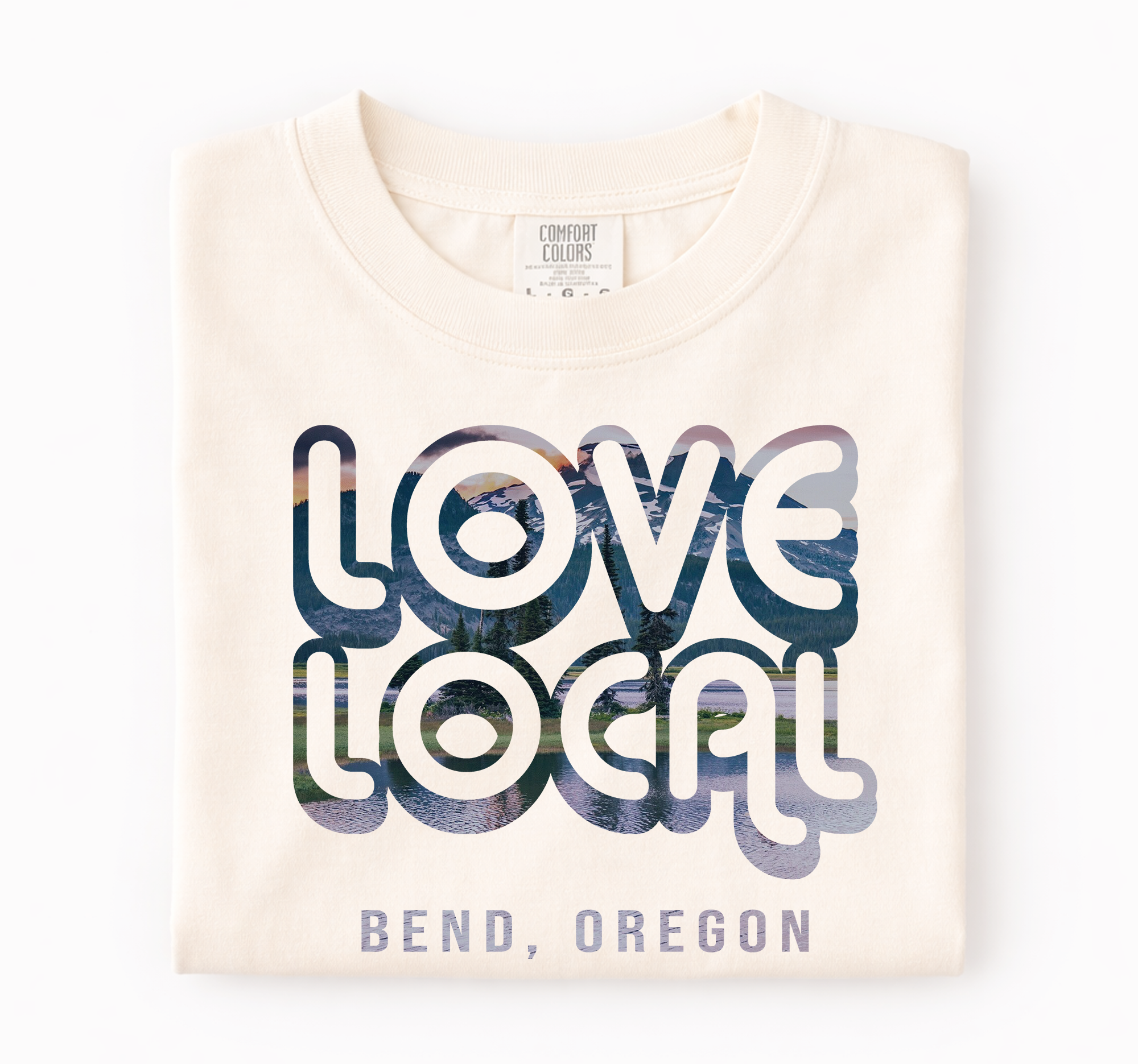 Love Local Custom Shirt, Comfort Colors®, Town Name Souvenir