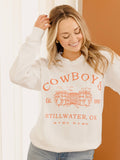 Osu Cowboys Stadium Coordinates White Cc Sweatshirt