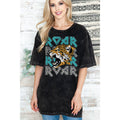 Roar Roar Leopard -Unisex Oversized Mineral Wash
