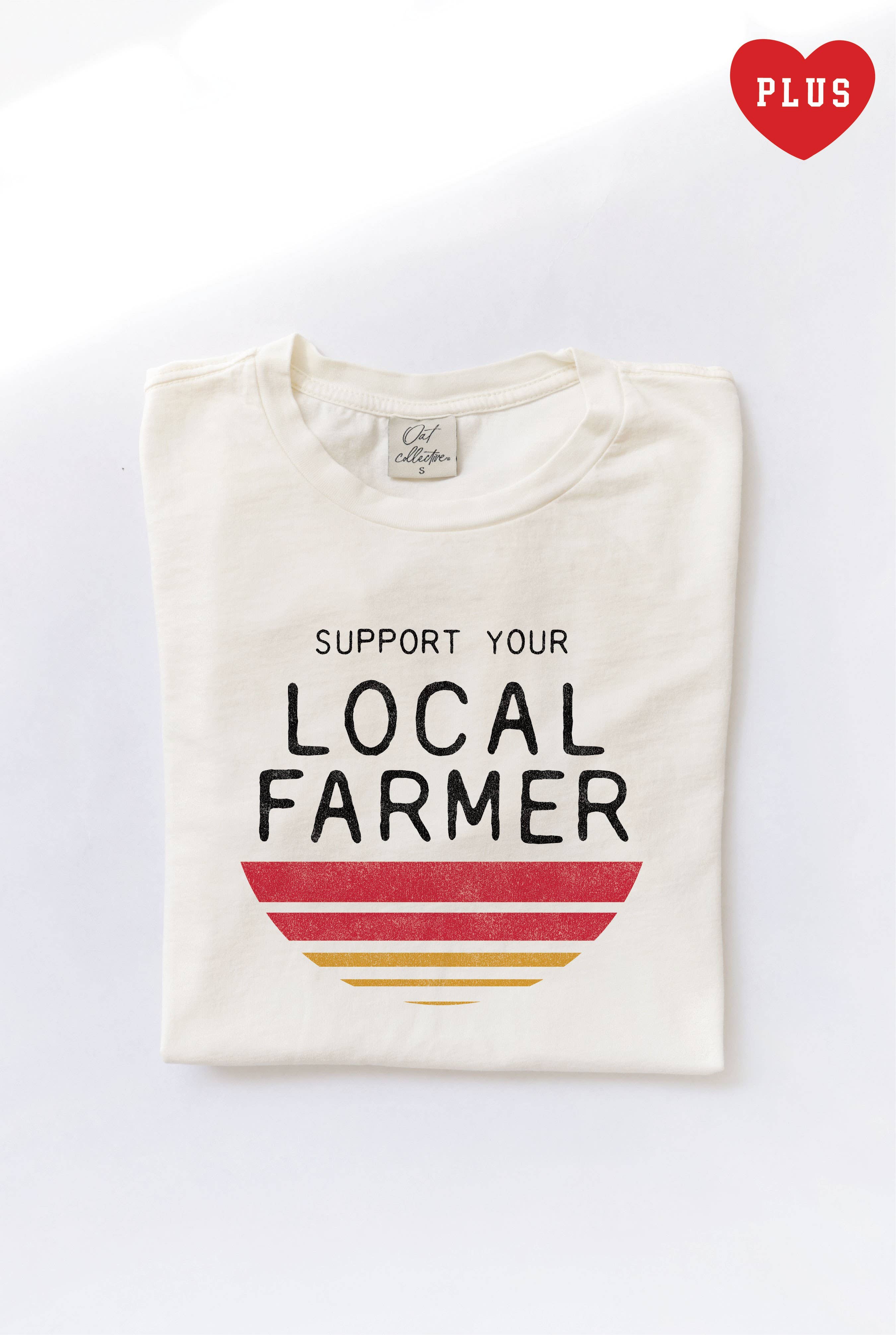 Support Your Local Farmer Plus Mineral Graphic Top