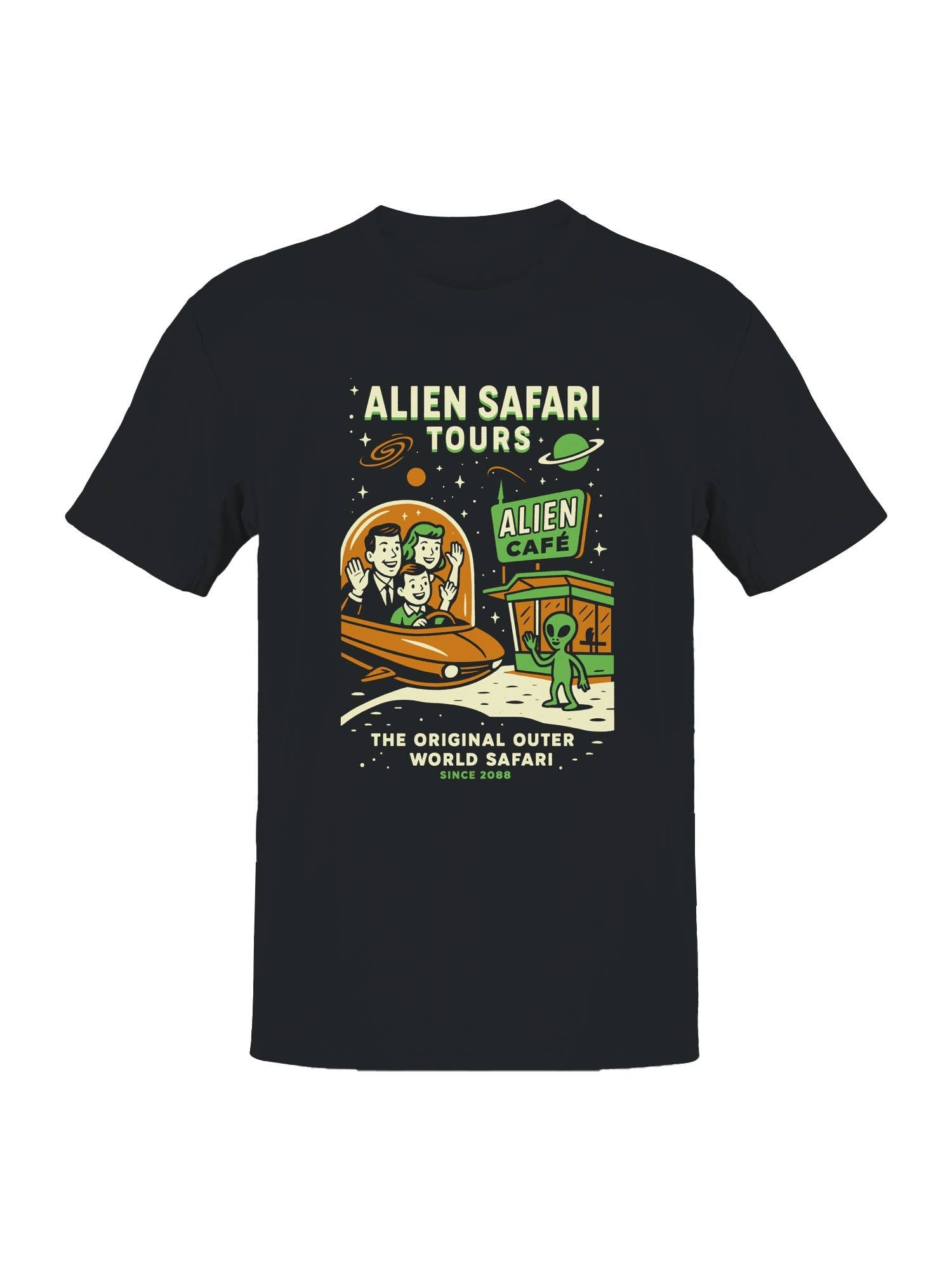 Alien Safari Tours Vintage Design Men's T-Shirt
