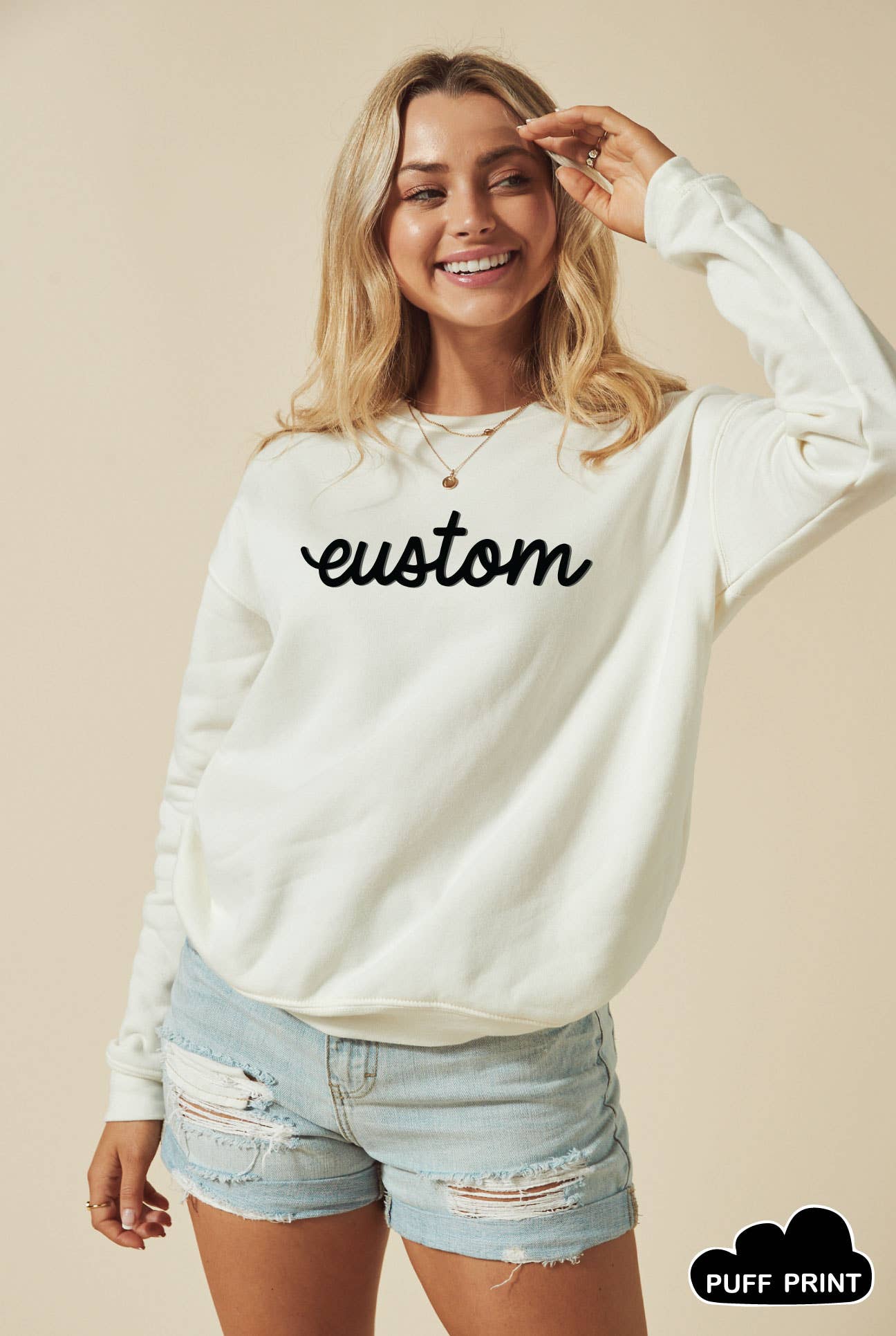 Custom Puff Graphic Sweatshirt