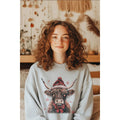 Highland Cow Christmas Vintage  Graphic Sweatshirts