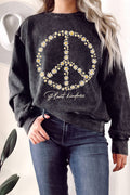 Peace Flower Plant Kindness Mineral Graphixterry Sweatshirts