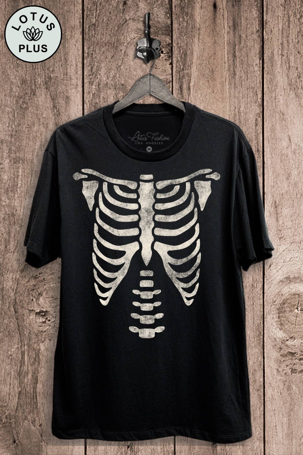 Spooky Rib Cage Graphic Top