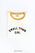 Small Town Girl Ringer Graphic Top
