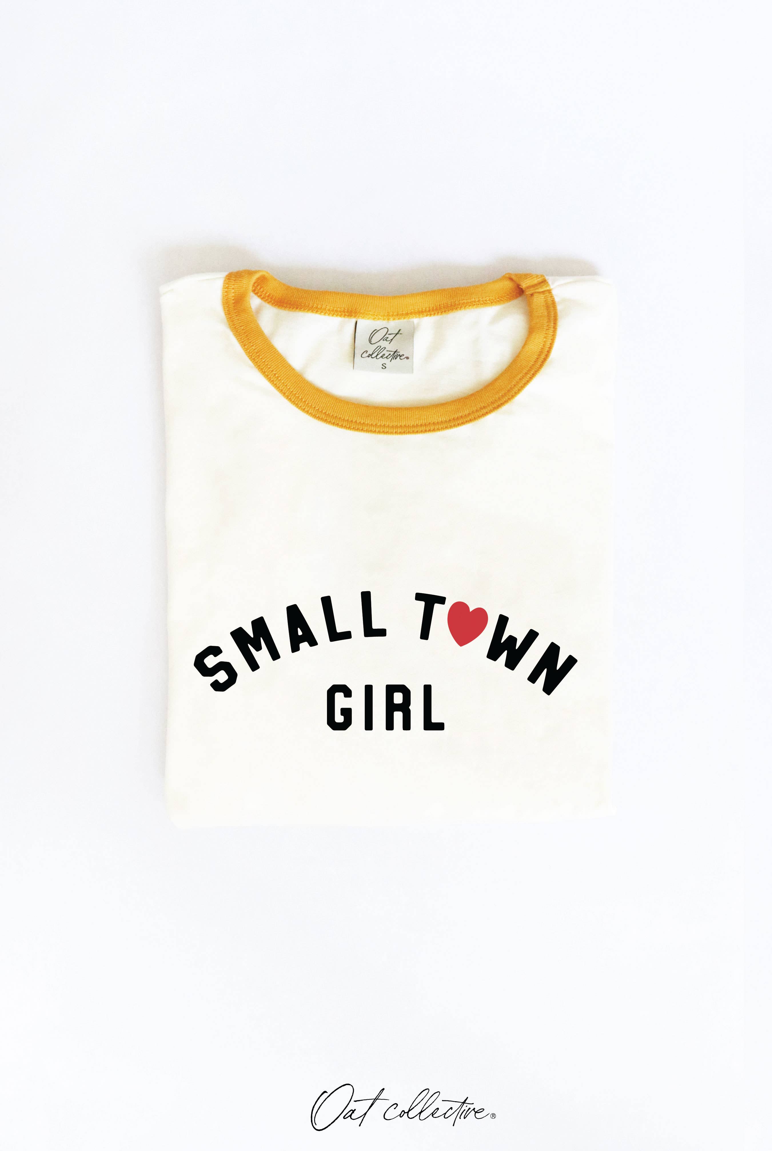Small Town Girl Ringer Graphic Top