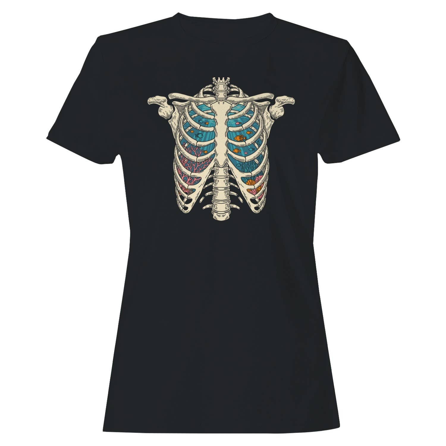 Ocean Surreal Ribcage Art Women's T-Shirt