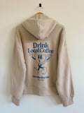 Drink Local Coffee Retro Man - Hoodie