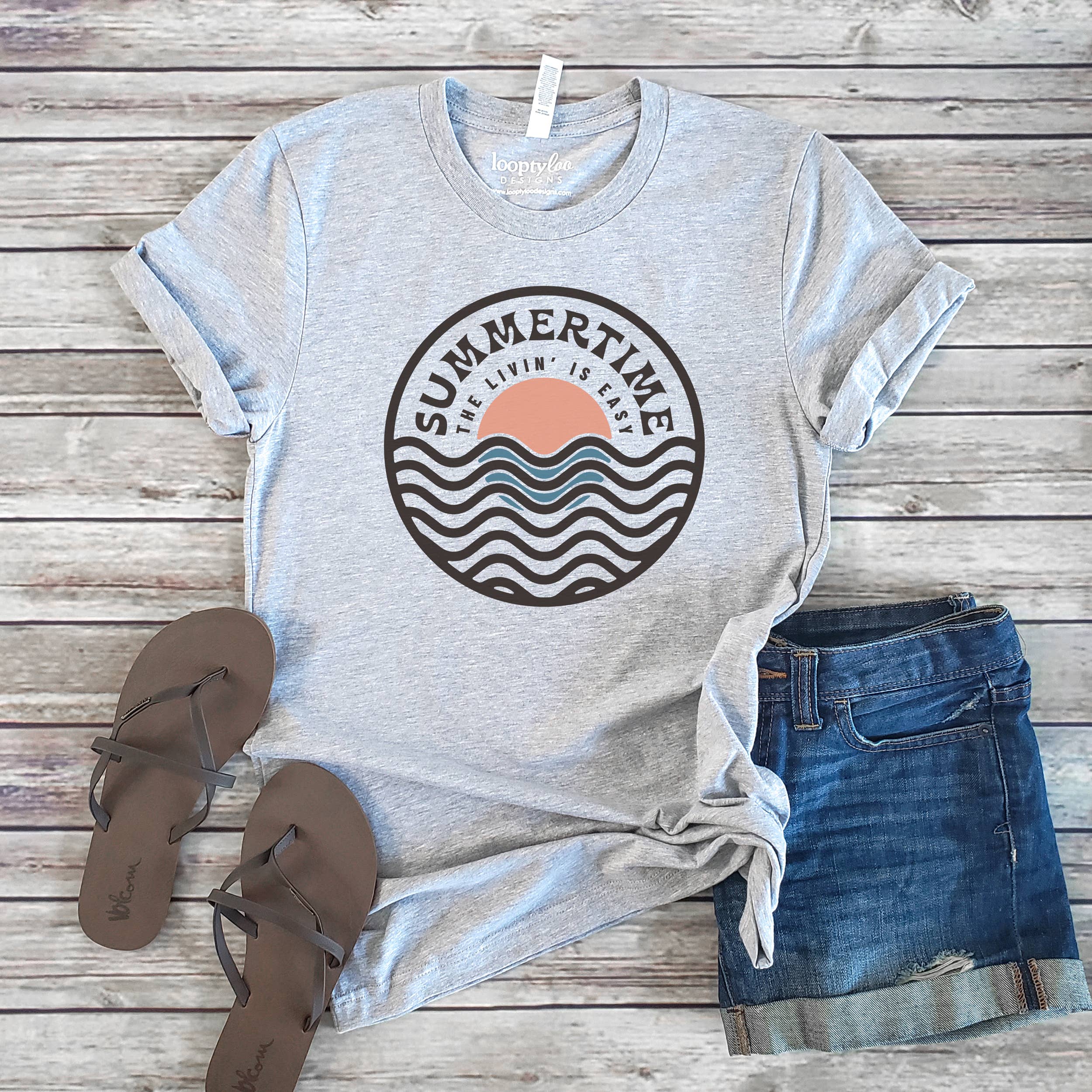 Summertime Tee | Summer | Sunset | Beach | Sizes XS-2XL
