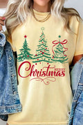 Merry Christmas Tree Graphic Tshirts