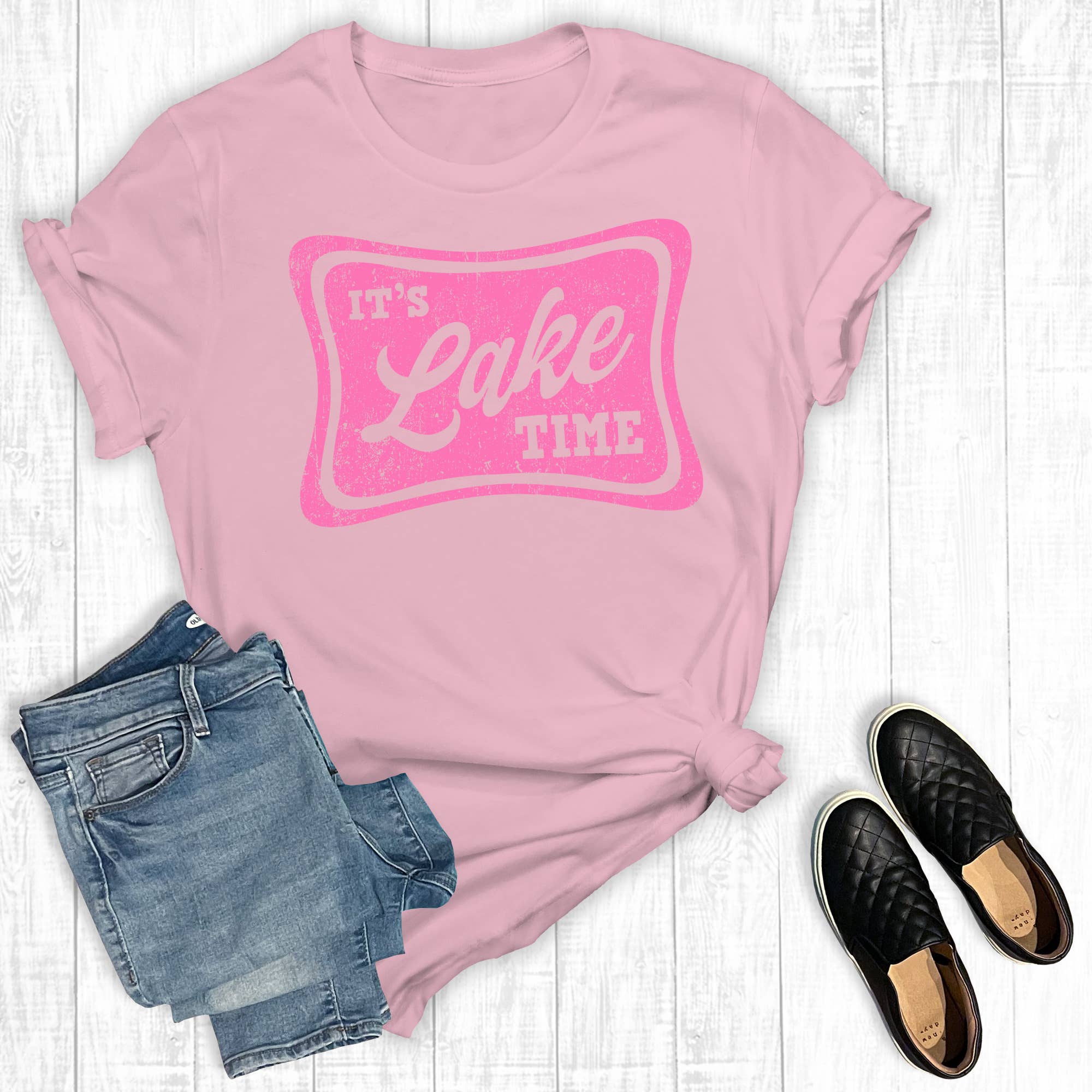 Summer It's Lake Time Graphic Tee