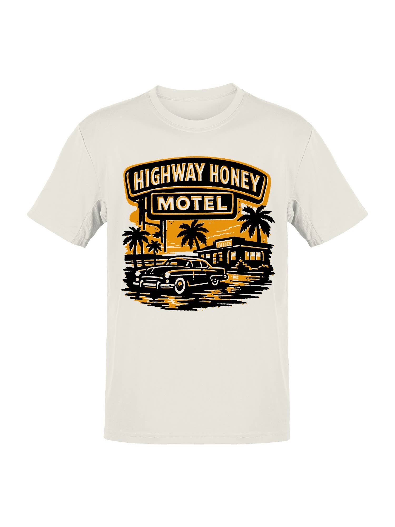 Roadtrip USA Highway Honey Motel Retro Art Men's Tee