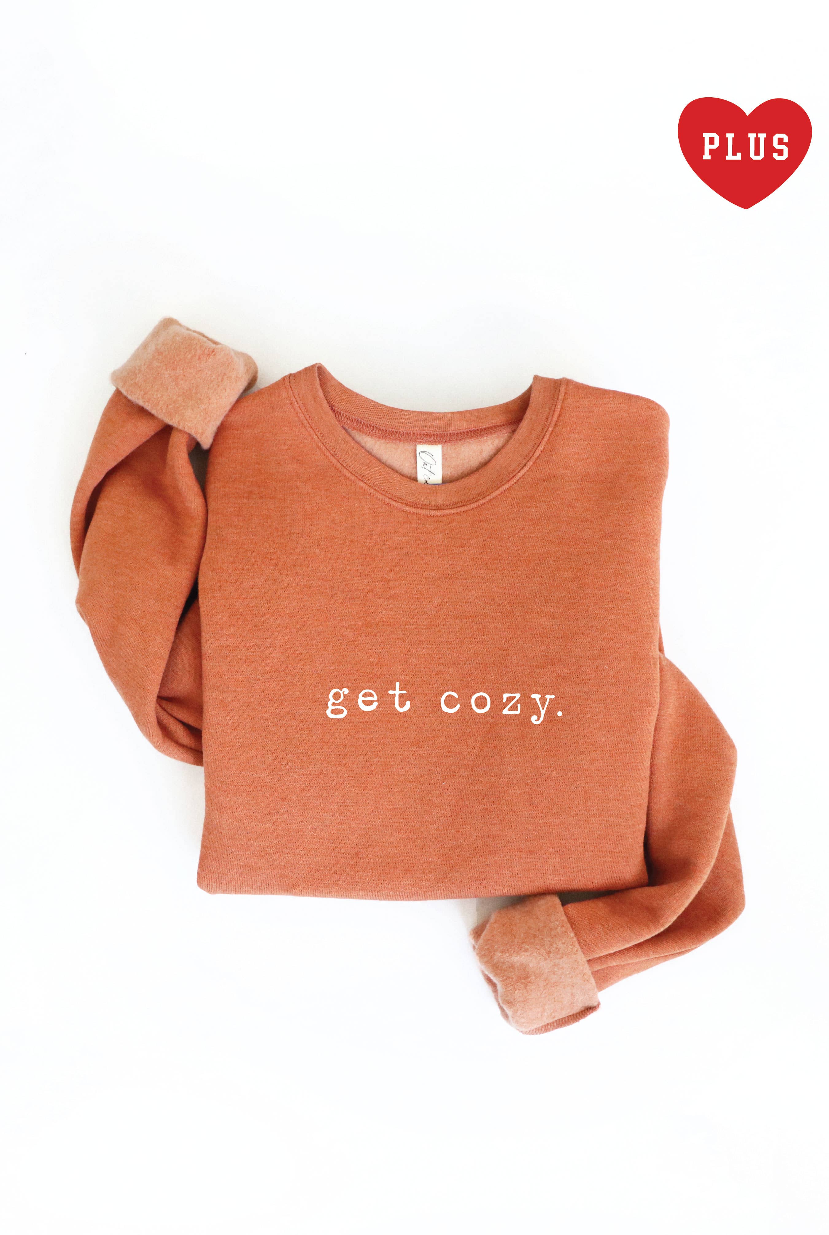 Get Cozy Plus Graphic Sweatshirt