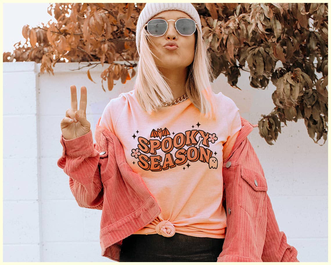 Spooky Season - Ghost Cute Halloween Fall T-Shirt