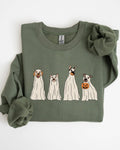 Spooky Ghost Dogs, Bathroom, Aesthetic Halloween Sweatshirt
