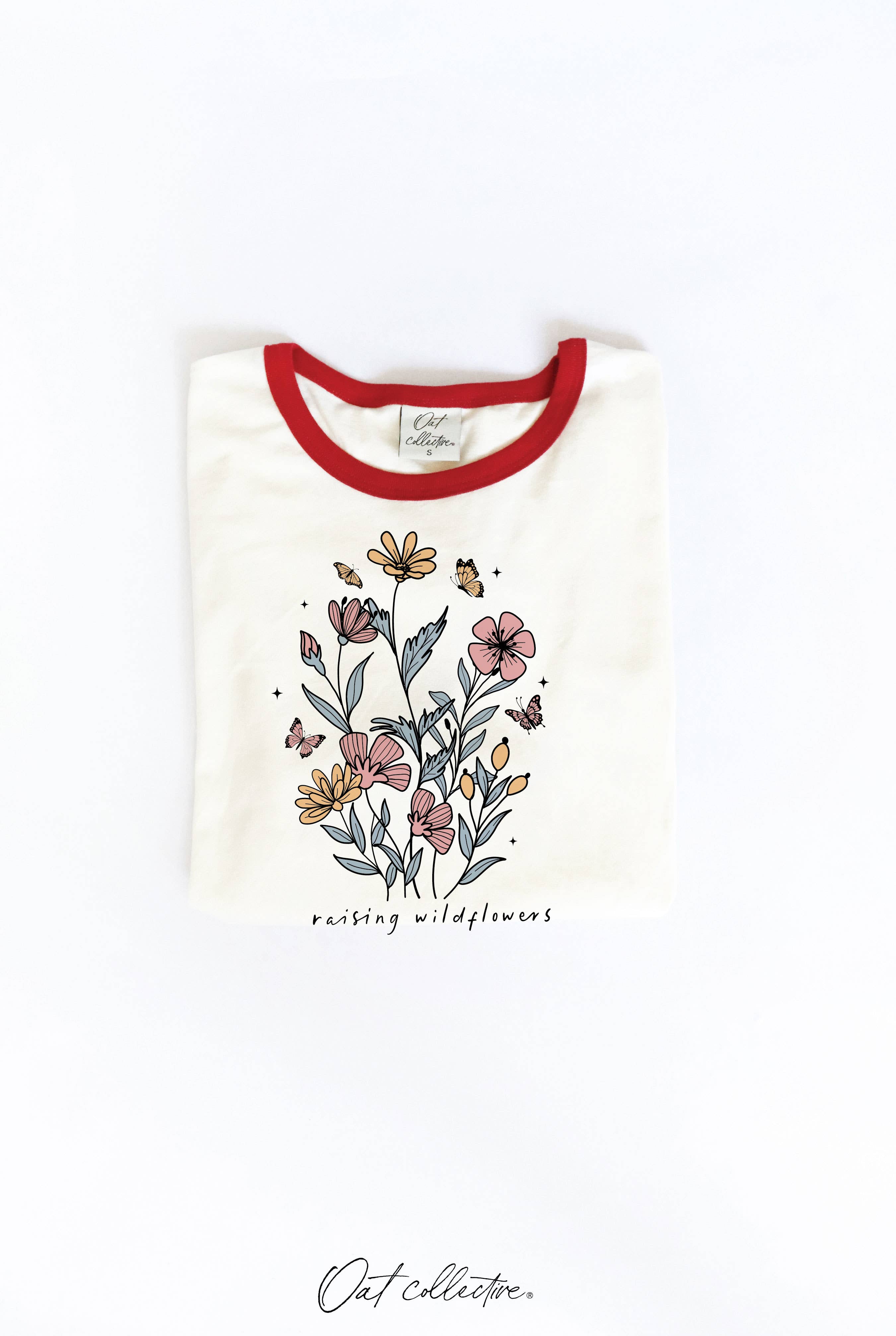 Raising Wildflowers Ringer Graphic Top