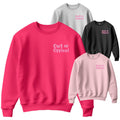 Out of Office Glitter Logo Print Fleece Sweatshirt