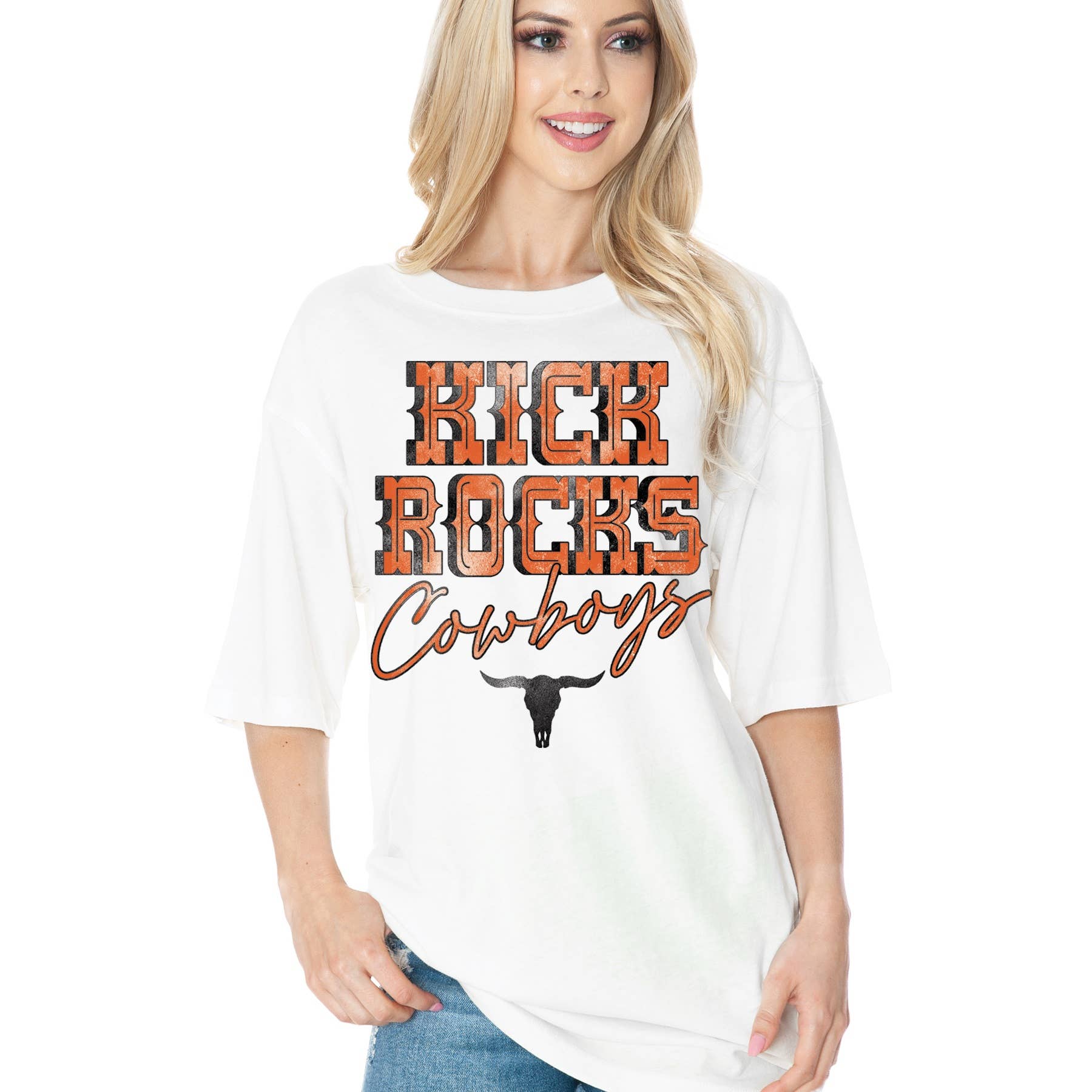 Kick Rocks Cowboys-Unisex Oversized