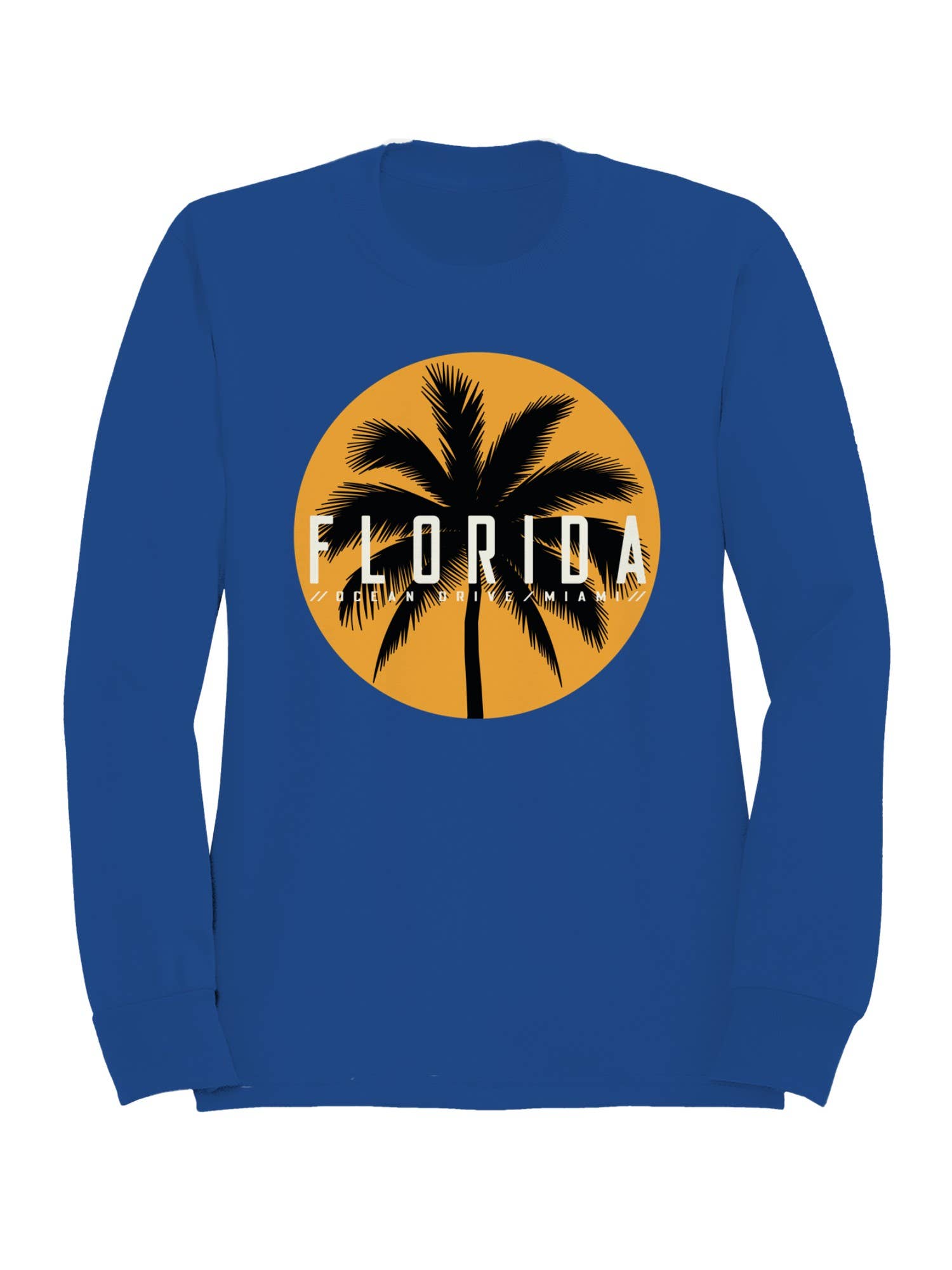 Miami Florida Palm Sunset Design Women's Sweatshirt