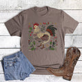 Christmas Western Boho Chicken Graphic Tee