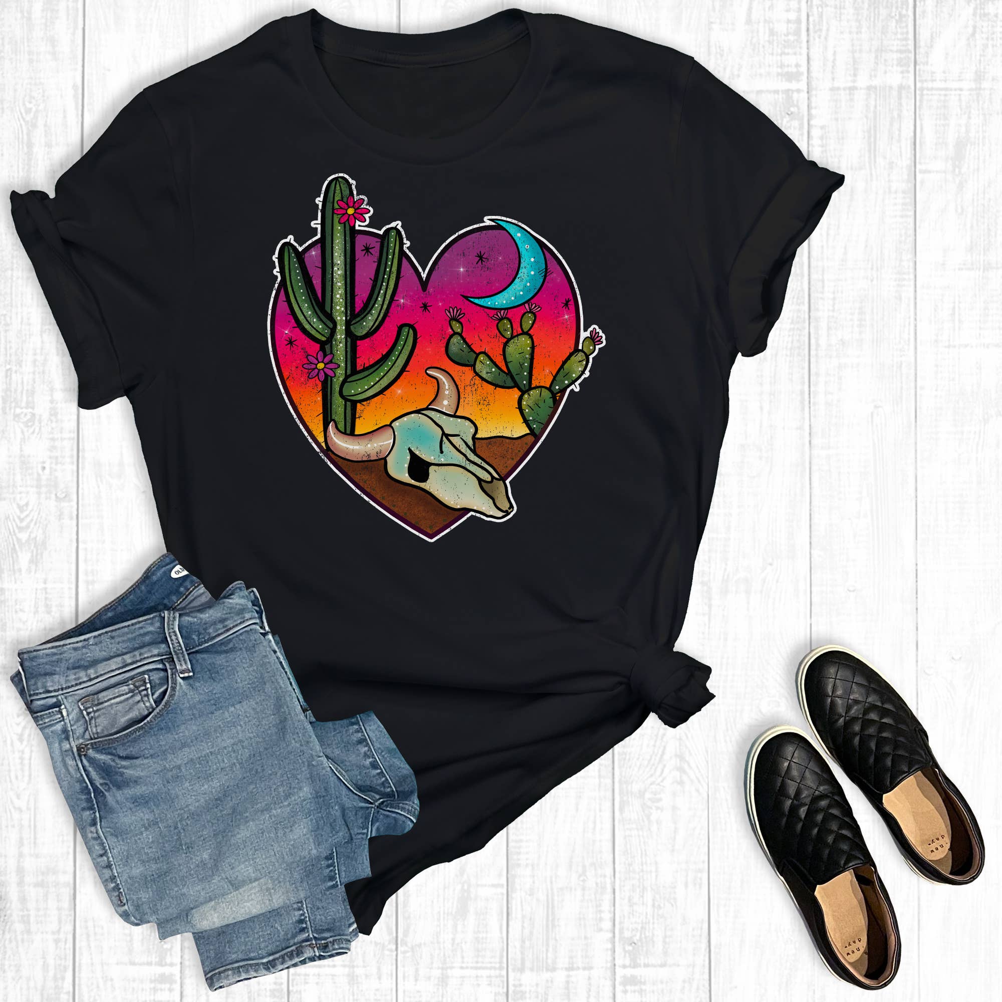 Western Desert Heart Graphic Tee