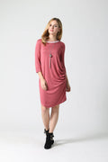 .0620 Plus Size Side Ruched Asymmetric Hem Tunic SI-4391