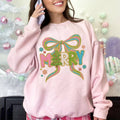 Faux Yarn Merry Bow Sweatshirt